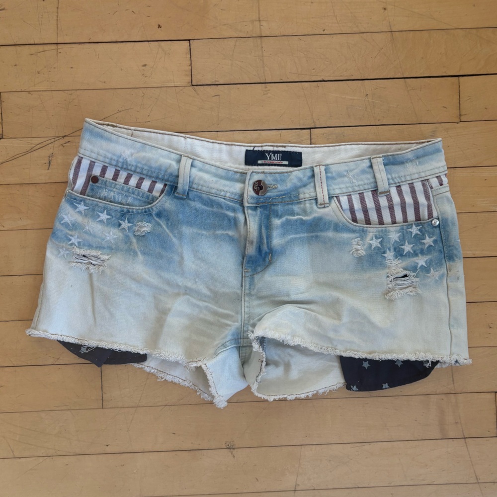 Women’s YMI American Flag Shorts